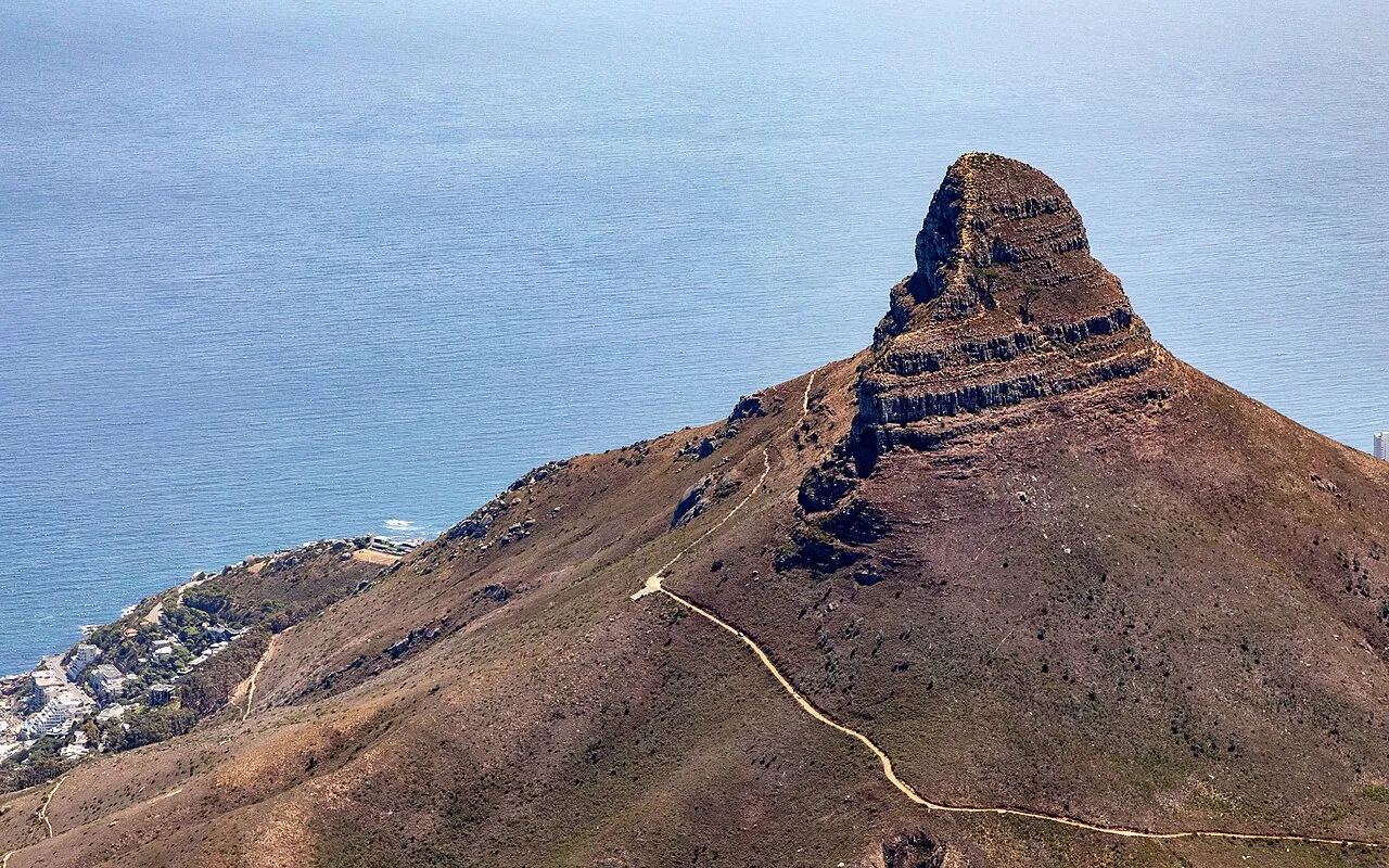 The peak of Lion’s Head above the Atlantic Ocean